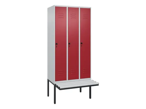 locker voor scheiding van kleding,HxBxD 2120x900x815mm,3vak