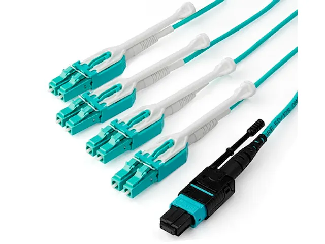 MPO/MTP naar LC Breakout Kabel - Plenum Kabel 3 Meter