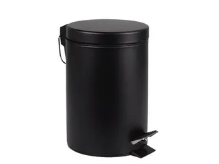 Afvalbak BRASQ pedaalemmer 20 liter zwart rvs - 1
