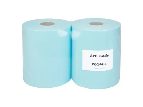 Euro P61461 Toptex nonwovendoek Blauw op Rol 2 Rol