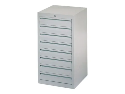 ladekast HxBxD 900x500x500mm 8laden slot RAL7035 front RAL7035