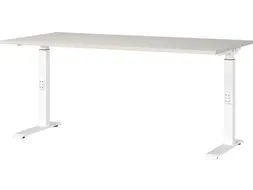 In hoogte verstelbaar bureau,HxBxD 680-910x1600x800mm,blad lichtgrijs