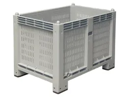 Stapelcontainer Hxbxd 850X1200X800Mm 550 Liter Wanden Gesleufd Grijs