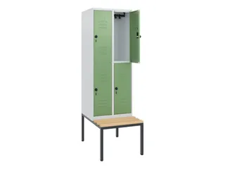 Dubbeldekse dekenkist,HxBxD 1950x600x815mm,2x2vak.,vak B 300mm - 2