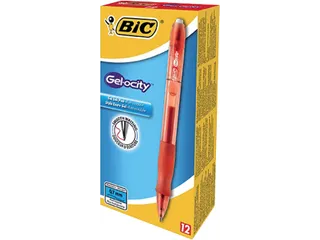 Gelschrijver Bic Gelocity rood medium 0.3mm - 2