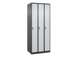 locker,HxBxD 1850x750x500mm,3vak,vak B 250mm,draaigrendel - 1