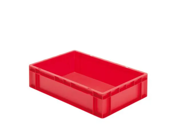 Euronorm-stapelbak 26l 145x600x400mm Wanden/bodem Gesloten Rood