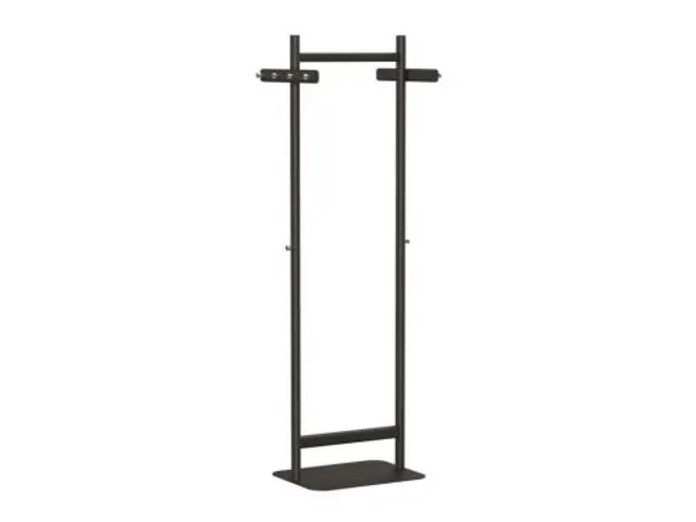 Garderoberek MAUL Salsa staand 173x60x43cm 40kg, 8 haken Zwart RAL9004