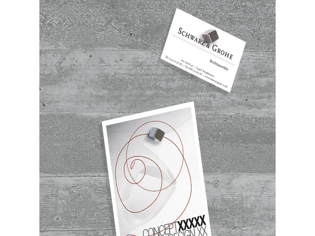 glasmagneetbord Sigel Artverum 48x48x1.5cm betondesign