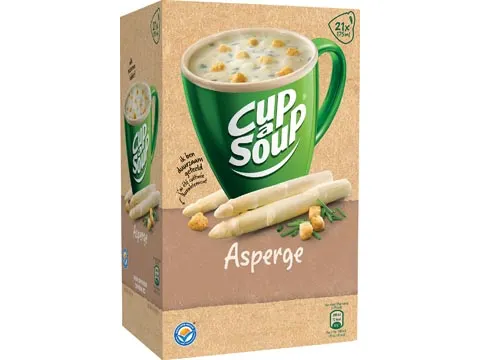 Cup-a-Soup asperge met kaas croutons, pak van 21 zakjes