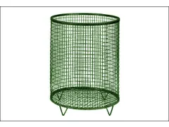 Afvalbak Van Draadgaas 118 Liter Vloeropstelling Draadgaasbodem Groen