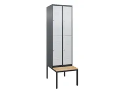 Dubbeldekse dekenkist,HxBxD 2120x600x815mm,2x2vak.,vak B 300mm