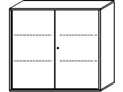 kantoorkast HxBxD 1150x1200x430mm romp beuken decor front onyxgrijs