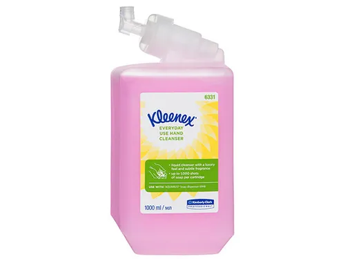 Kleenex 6331 Zeepvulling handreiniger roze 1 Liter doos 6 flacons