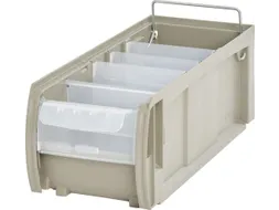 magazijnbak,HxBxD 140x156x400mm,5,7l,Sunflower Compound (SFC),grijs