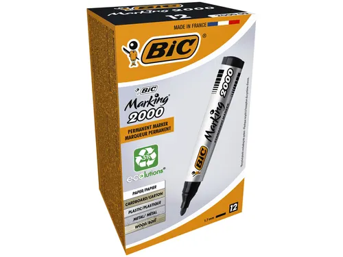 Viltstift Bic 2000 ecolutions rond large zwart