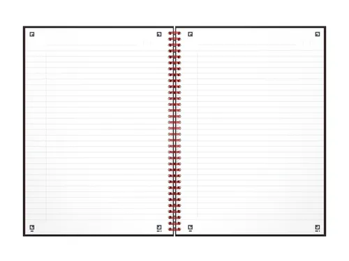 Notitieboek Oxford Black n' Red A4 70v lijn