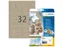 HERMA 10752 Silphie-papier Etiketten A4 48,3x33,8mm bruin 640 stuks