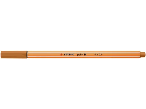 Fineliner STABILO point 88/89 donker oker 0.4mm
