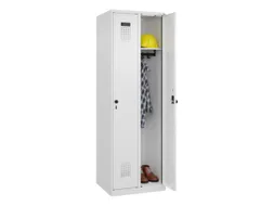 locker,HxBxD 1850x600x500mm,2vak,vak B 300mm,draaigrendel