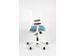 Bureaustoel EN1335 Linea Tekna White 01 l.blauw/wit met 3D armleuning - 2