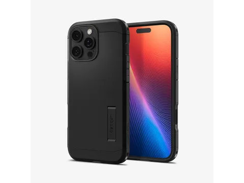 Spigen iPhone 16 Pro Hoes Tough Armor Magfit Zwart