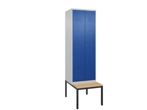 locker voor scheiding van kleding,HxBxD 2120x600x815mm,2vak