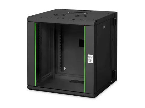 Digitus Unique 12U netwerkkast wandmontage 64x60x60cm Tweedelig Zwart