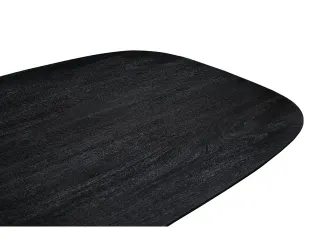 Vergadertafel Harper Deens Ovaal 300x100cm Zwart blad met Spinpoot - 4