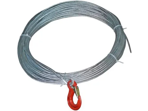 Kabel 20m Met Haak Voor Consolekabellier Trekbelasting 0.55t