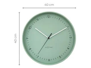 Wandklok NeXtime Berlin L 40cm mint groen aluminium - 8