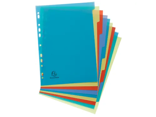 Exacompta Tabbladen PP Gerecycleerd Forever 10-Delig A4 11-Gaats Assor