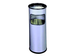 As-papierbak Durable 17 Liter 3332-23 Rond Zilver Metallic - 1