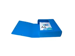 Klasseerdoos glansk. rug 80mm A4 blauw - 3