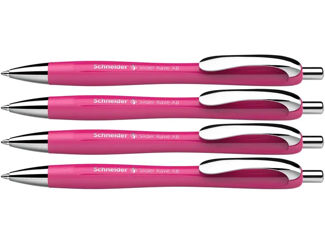 Balpen Schneider Rave XB Power Pink doos a 3 + 1 gratis