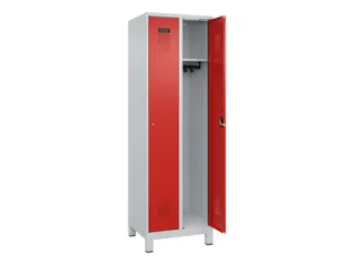locker,HxBxD 1950x600x500mm,2vak,vak B 300mm,cil.-slot,voeten - 2