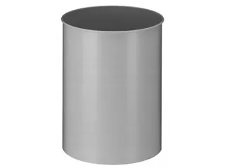 Ronde Papierbak Metaal 30 Liter Aluminum - 1