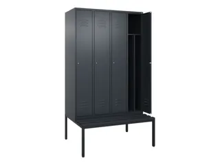 locker voor scheiding van kleding,HxBxD 2120x1200x815mm,4vak - 2