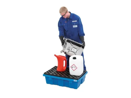 PE-opvangbak,v. 2x60l vat,opvangvol. 60l,HxBxD 325x645x795mm