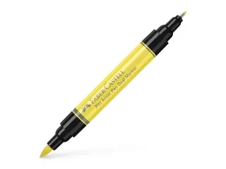 Tekenstift Faber-Castell Pitt Artist Pen duo marker 104 licht geel gla - 1