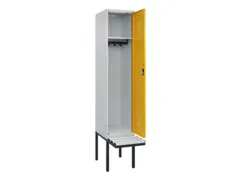 locker met bank,HxBxD 2120x400x815mm,1vak,vak B 400mm,cilinderslot
