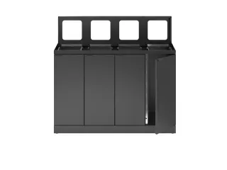Bica Basic 878 Afvalscheidingsunit 4x45 liter Antraciet - 3