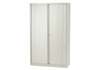 Roldeurkast incl. 4 legborden Krijtwit 198x100x43 - 1