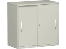 kantoor-schuifdeurkast HxBxD 720x800x425mm hout lichtgrijs 2 OH
