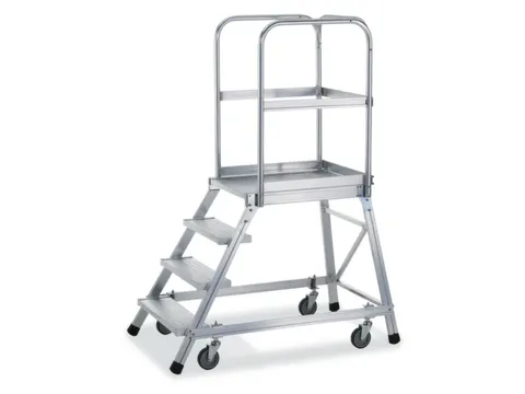 Bordestrap Aluminium Bordes Hxbxd 960x600x800mm 4treden Aluminium