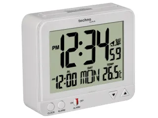 Wekker Technoline WT 195 95x80x32mm wit - 3