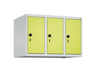 opzetkast,v. locker,3vak.,vak B 250mm,HxBxD 500x750x500mm,vleugeldeur - 1