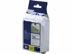 Lettertape Brother Tze-S261 P-Touch Sterk Klevend 36Mm Zwart Op Wit