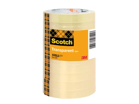 Plakband Scotch 508 15mmx66m transparant 10 rollen