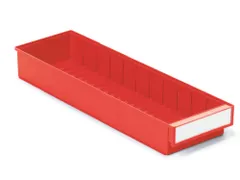 stellingbak,HxBxD 82x186x600mm,PP,rood